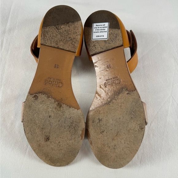 Chloe’ Gala Leather Strap Sandals in Pastel Blush‎ Size 6 with Box - Picture 12 of 13